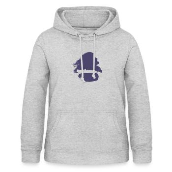 Driften Renner - Frauen Hoodie - Hellgrau meliert - Vorne - AI Model Female 172 light (172cm)