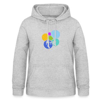 Jeux de société Stratégie Échecs - Sweat à capuche Femme - gris clair chiné - Devant - AI Model Female 172 light (172cm)