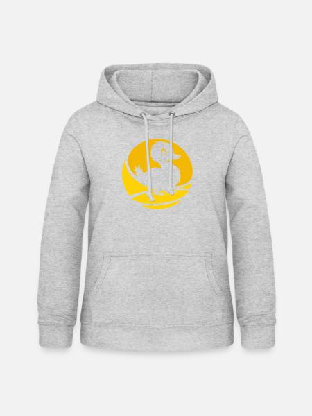 Entchen Enten - Frauen Hoodie - Hellgrau meliert