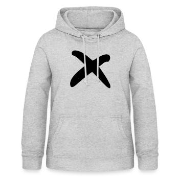 X Zeichen. Kreuz Symbol. Buchstabe X. Checkliste. - Frauen Hoodie - Hellgrau meliert - Vorne - AI Model Female 172 light (172cm)