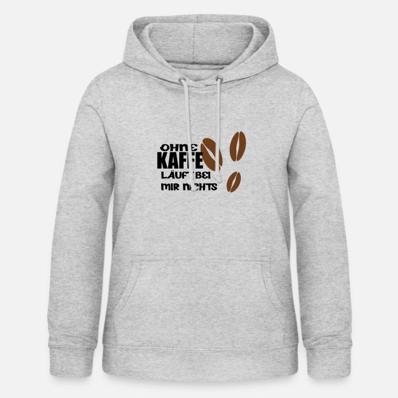 sans kaffe - Sweat à capuche Femme - gris clair chiné