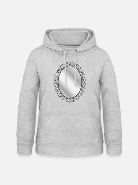 Spiegel - Frauen Hoodie - Hellgrau meliert