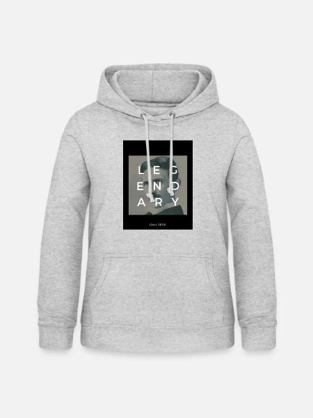 Der legendäre Nikola - Frauen Hoodie - Hellgrau meliert