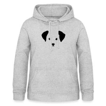 Hund, Hündchen - Frauen Hoodie - Hellgrau meliert - Vorne - AI Model Female 172 light (172cm)
