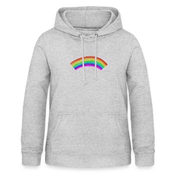 Arc en ciel, arc en ciel - Sweat à capuche Femme - gris clair chiné - Devant - AI Model Female 172 light (172cm)