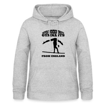 Turner Geräteturnen Turnen Turnverein England - Frauen Hoodie - Hellgrau meliert - Vorne - AI Model Female 172 light (172cm)