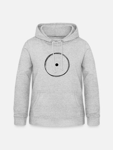 Ton milieu - Sweat à capuche Femme - gris clair chiné