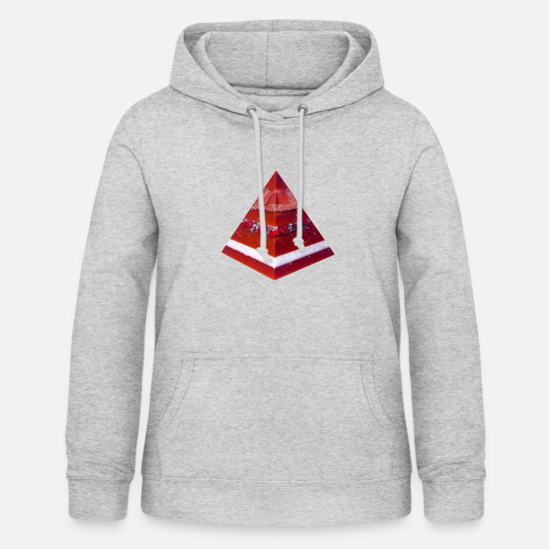 Pyramide d’Apophis - Sweat à capuche Femme - gris clair chiné