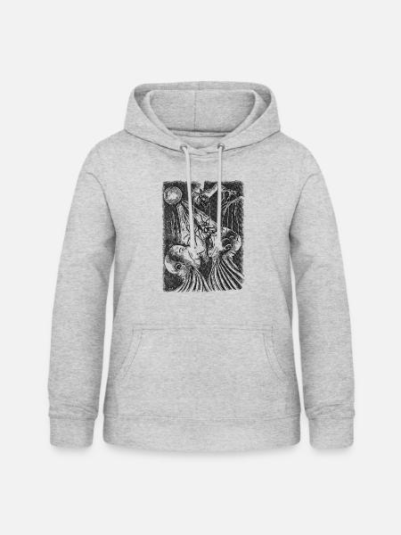 Nightmare - Frauen Hoodie - Hellgrau meliert