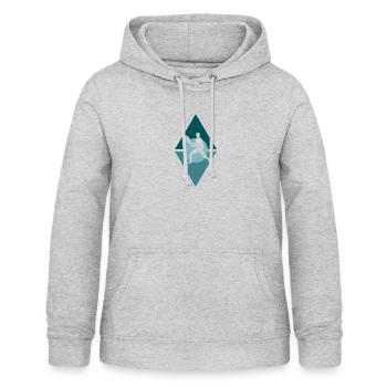 Vorhand Rückhand Tennis Tennisspieler - Frauen Hoodie - Hellgrau meliert - Vorne - AI Model Female 172 light (172cm)