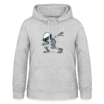 skull dabbing - Women's Hoodie - light heather grey - Front - AI Model Female 172 light (172cm)