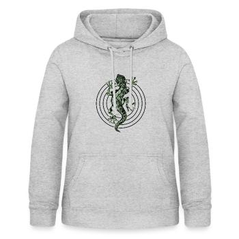 Salamander - Frauen Hoodie - Hellgrau meliert - Vorne - AI Model Female 172 light (172cm)