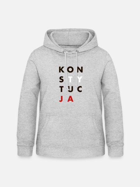 Verfassung - Frauen Hoodie - Hellgrau meliert