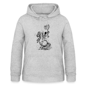 Thelwell Champions Pferd Pose - Frauen Hoodie - Hellgrau meliert - Vorne - AI Model Female 172 light (172cm)
