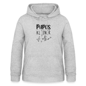 Papas kleiner Helfer - Frauen Hoodie - Hellgrau meliert - Vorne - AI Model Female 172 light (172cm)