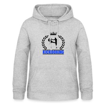 kickboxing - Frauen Hoodie - Hellgrau meliert - Vorne - AI Model Female 172 light (172cm)