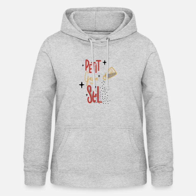 Petit Grain De Sel - Sweat à capuche Femme - gris clair chiné