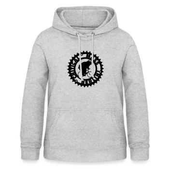 Critical Mass Berlin - Frauen Hoodie - Hellgrau meliert - Vorne - AI Model Female 172 light (172cm)
