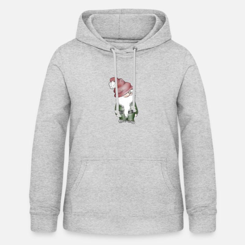 L'elfe - Sweat à capuche Femme - gris clair chiné