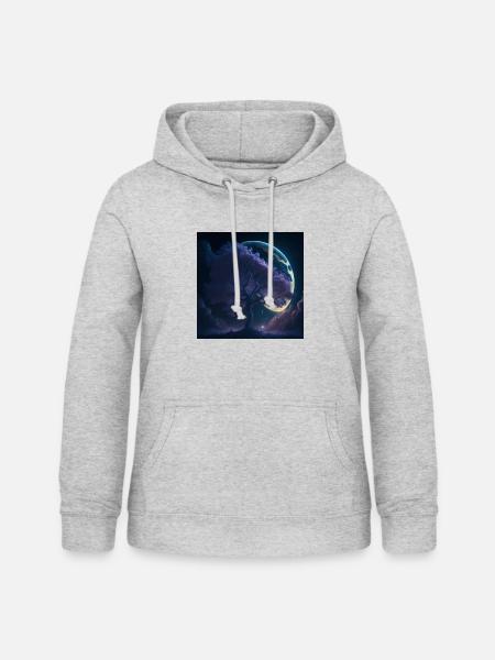 Baum des Lebens - Frauen Hoodie - Hellgrau meliert