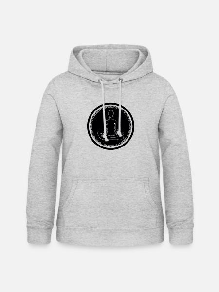 Yoga Pose - Frauen Hoodie - Hellgrau meliert