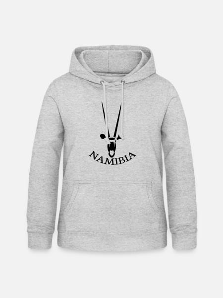 antilope - Frauen Hoodie - Hellgrau meliert