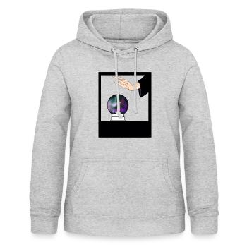 Magie - Frauen Hoodie - Hellgrau meliert - Vorne - AI Model Female 172 light (172cm)