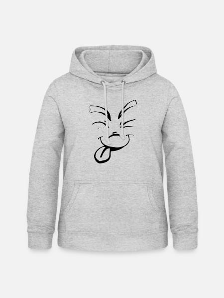 Spaß Emo - Frauen Hoodie - Hellgrau meliert