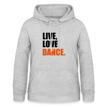 tanzen - Frauen Hoodie - Hellgrau meliert - Vorne - AI Model Female 172 light (172cm)