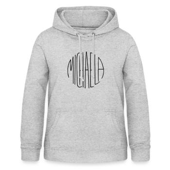 Michaela - Frauen Hoodie - Hellgrau meliert - Vorne - AI Model Female 172 light (172cm)