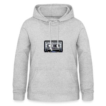 Old Schooler - Frauen Hoodie - Hellgrau meliert - Vorne - AI Model Female 172 light (172cm)