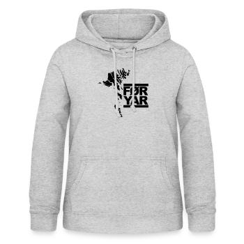 Färöer Inseln - Frauen Hoodie - Hellgrau meliert - Vorne - AI Model Female 172 light (172cm)