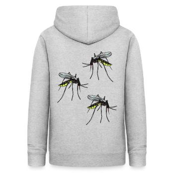 Insekten Blutsauger Mücke blutig Ungeziefer Mücken - Frauen Hoodie - Hellgrau meliert - Hinten - AI Model Female 172 light (172cm)