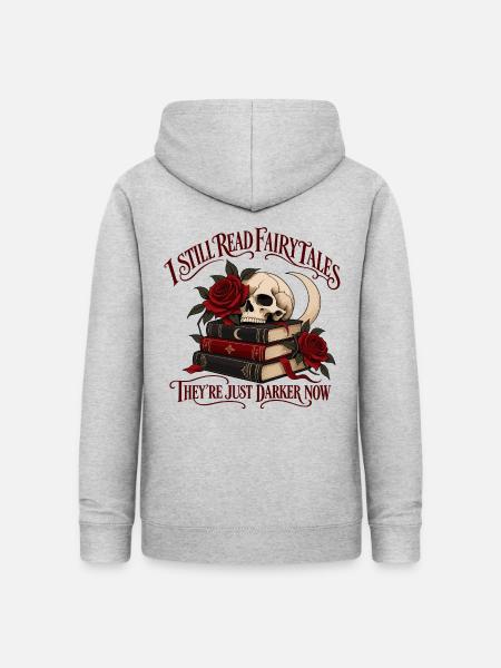 I Still Read Fairytales - Frauen Hoodie - Hellgrau meliert