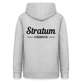 Stratum Eindhoven - Frauen Hoodie - Hellgrau meliert - Hinten - AI Model Female 172 light (172cm)