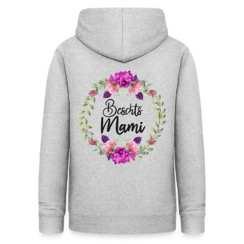 Beste Mama bestes Mami Schweiz Schweizer - Frauen Hoodie - Hellgrau meliert - Hinten - AI Model Female 172 light (172cm)