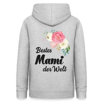 Beste Mama bestes Mami Schweiz Schweizer - Frauen Hoodie - Hellgrau meliert - Hinten - AI Model Female 172 light (172cm)