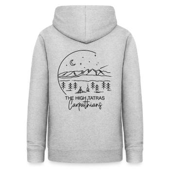 Hohe Karpaten Wandern Bären Camping Andenken - Frauen Hoodie - Hellgrau meliert - Hinten - AI Model Female 172 light (172cm)