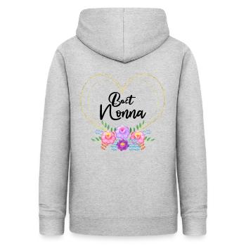 Best Nonna Beste Oma italienisch Oma Schweizer Oma - Frauen Hoodie - Hellgrau meliert - Hinten - AI Model Female 172 light (172cm)