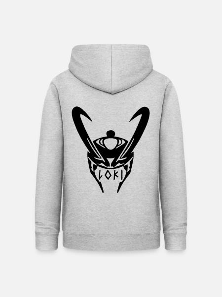 Loki - Frauen Hoodie - Hellgrau meliert
