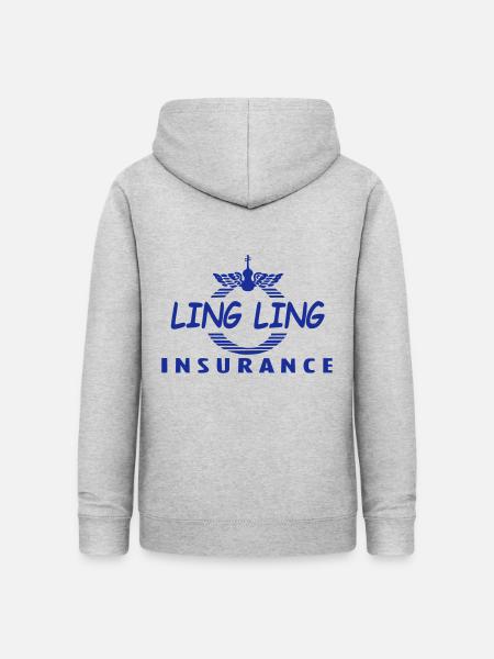 Ling Ling Versicherung - Frauen Hoodie - Hellgrau meliert