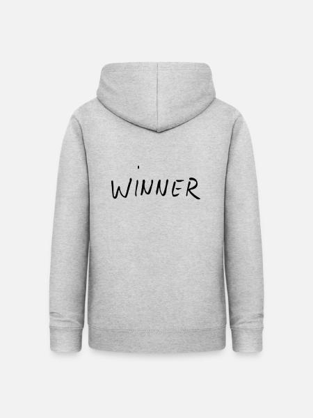 Winner - Frauen Hoodie - Hellgrau meliert