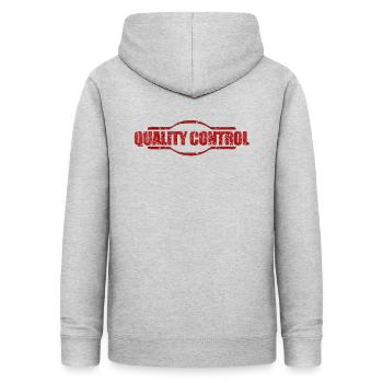 Qualité controlé - Sweat à capuche Femme - gris clair chiné - Dos - AI Model Female 172 light (172cm)