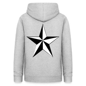 étoiles étoiles - Sweat à capuche Femme - gris clair chiné - Dos - AI Model Female 172 light (172cm)