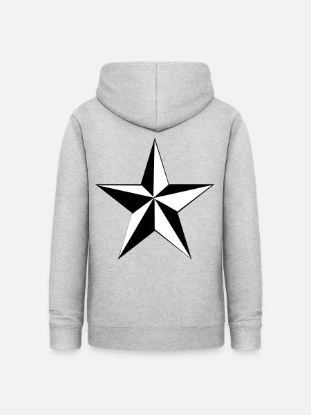stern Sterne - Frauen Hoodie - Hellgrau meliert