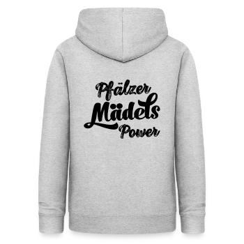 Pfälzer Mädels Power Frauen Mannschaft Verein - Frauen Hoodie - Hellgrau meliert - Hinten - AI Model Female 172 light (172cm)
