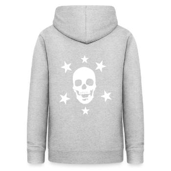 SKULL SUPERSTAR - Sweat à capuche Femme - gris clair chiné - Dos - AI Model Female 172 light (172cm)