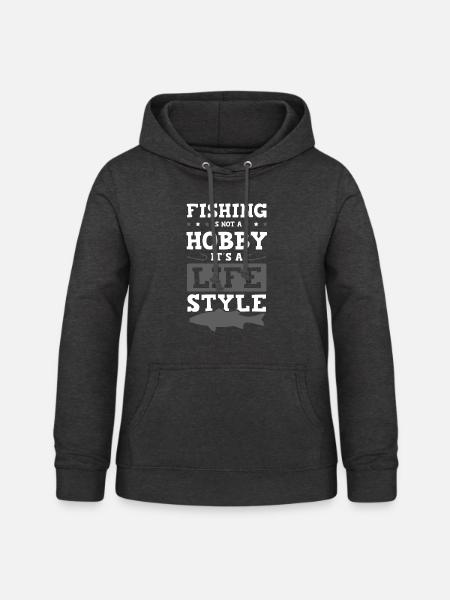 fiischen hobby - Frauen Hoodie - Anthrazit