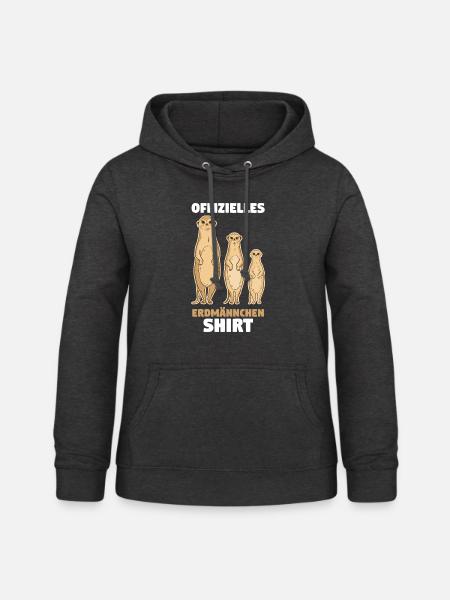 Erdmännchen - Frauen Hoodie - Anthrazit