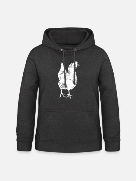 Huhn Chicken - Frauen Hoodie - Anthrazit